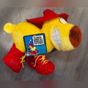 Vintage Grimmy Plush 1989 Comic Mother Goose & Grimm Wear Your Rubbers